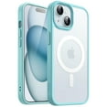 thumbnail image 1 of JETech Magnetic Case for iPhone 15 6.1-Inch Compatible with MagSafe, Translucent Matte Back Slim Shockproof Phone Cover (Bright Blue), 1 of 6