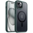 thumbnail image 1 of JETech Magnetic Case for iPhone 15 6.1-Inch Compatible with MagSafe, Translucent Matte Back Slim Shockproof Phone Cover (Dark Green), 1 of 6
