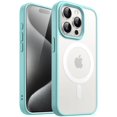 thumbnail image 1 of JETech Magnetic Case for iPhone 15 Pro 6.1-Inch Compatible with MagSafe, Translucent Matte Back Slim Shockproof Phone Cover (Bright Blue), 1 of 6