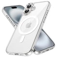 thumbnail image 1 of JETech Magnetic Case for iPhone 16 6.1-Inch Compatible with MagSafe, Shockproof Phone Bumper Cover, Anti-Scratch Clear Back (Clear), 1 of 6