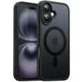 thumbnail image 1 of JETech Magnetic Case for iPhone 16 6.1-Inch Compatible with MagSafe, Translucent Matte Back Slim Shockproof Phone Cover (Black), 1 of 6