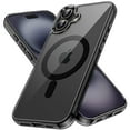 thumbnail image 1 of JETech Magnetic Case for iPhone 16 Plus 6.7-Inch Compatible with MagSafe, Shockproof Phone Bumper Cover, Anti-Scratch Clear Back (Black), 1 of 6