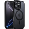 thumbnail image 1 of JETech Magnetic Case for iPhone 16 Pro Max 6.9-Inch Compatible with MagSafe, Translucent Matte Back Slim Shockproof Phone Cover (Black), 1 of 6