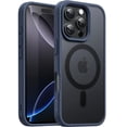 thumbnail image 1 of JETech Magnetic Case for iPhone 16 Pro Max 6.9-Inch Compatible with MagSafe, Translucent Matte Back Slim Shockproof Phone Cover (Storm Blue), 1 of 6