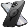 thumbnail image 1 of JETech Magnetic Case for iPhone New 6.3-Inch Compatible with MagSafe, Shockproof Phone Bumper Cover, Anti-Scratch Clear Back (Black), 1 of 5