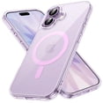 thumbnail image 1 of JETech Magnetic Case for iPhone New 6.3-Inch Compatible with MagSafe, Shockproof Phone Bumper Cover, Anti-Scratch Clear Back (Purple), 1 of 5