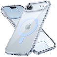 thumbnail image 1 of JETech Magnetic Case for iPhone Air Compatible with MagSafe, Shockproof Phone Bumper Cover, Anti-Scratch Clear Back (Blue), 1 of 5