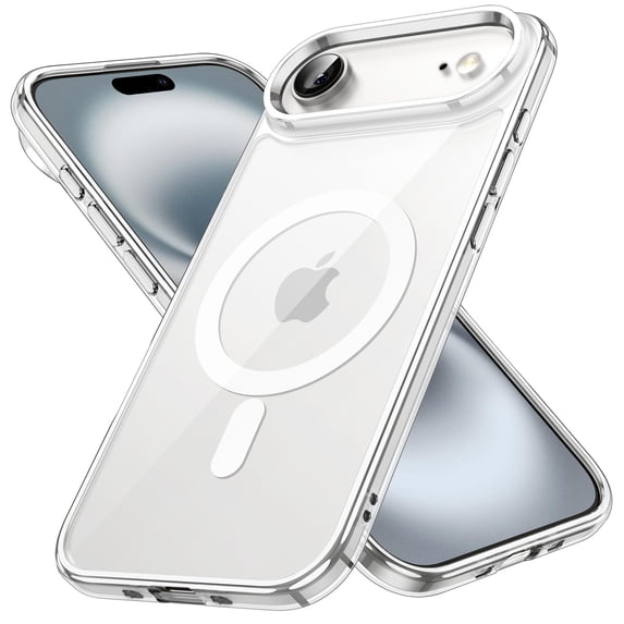 JETech Magnetic Case for iPhone Air Compatible with MagSafe, Shockproof Phone Bumper Cover (Clear)
