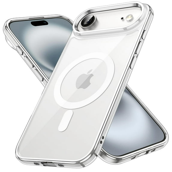 JETech Magnetic Case for iPhone 17 Air Compatible with MagSafe, Shockproof Phone Bumper Cover (Clear)