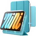 thumbnail image 1 of JETech Magnetic Case for iPad mini (A17 Pro, 2024 Model, 7th Generation) / mini 6 (2021 Model, 6th Generation), Magnetic Attachment, Slim Smart Tablet Cover with Auto Wake/Sleep (Blue), 1 of 6