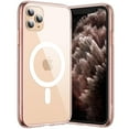 thumbnail image 1 of JETech Magnetic Case for iPhone 11 Pro 5.8-Inch Compatible with MagSafe Wireless Charging, Shockproof Phone Bumper Cover, Anti-Scratch Clear Back (Rose Gold), 1 of 7