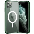 thumbnail image 1 of JETech Magnetic Case for iPhone 11 Pro Max 6.5-Inch Compatible with MagSafe Wireless Charging, Shockproof Phone Bumper Cover, Anti-Scratch Clear Back (Alpine Green), 1 of 7
