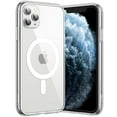 thumbnail image 1 of JETech Magnetic Case for iPhone 11 Pro Max 6.5-Inch Compatible with MagSafe Wireless Charging, Shockproof Phone Bumper Cover, Anti-Scratch Clear Back (Clear), 1 of 7