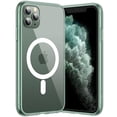 thumbnail image 1 of JETech Magnetic Case for iPhone 11 Pro Max 6.5-Inch Compatible with MagSafe Wireless Charging, Shockproof Phone Bumper Cover, Anti-Scratch Clear Back (Midnight Green), 1 of 7