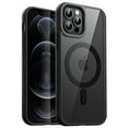 thumbnail image 1 of JETech Magnetic Case for iPhone 12/12 Pro 6.1-Inch Compatible with MagSafe, Shockproof Phone Bumper Cover, Solid Color Matte TPU Frame, Anti-Scratch Clear Back (Black), 1 of 6
