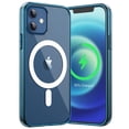 thumbnail image 1 of JETech Magnetic Case for iPhone 12 Mini 5.4-Inch Compatible with MagSafe Wireless Charging, Shockproof Phone Bumper Cover, Anti-Scratch Clear Back (Navy), 1 of 7