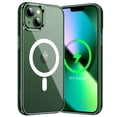 thumbnail image 1 of JETech Magnetic Case for iPhone 13 6.1-Inch Compatible with MagSafe Wireless Charging, Shockproof Phone Bumper Cover, Anti-Scratch Clear Back (Alpine Green), 1 of 7