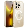 thumbnail image 1 of JETech Magnetic Case for iPhone 13 Pro 6.1-Inch, Compatible with MagSafe, Translucent Matte Back Camera Lens Full Protection Slim Shockproof Phone Cover (Light Gold), 1 of 6