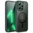 thumbnail image 1 of JETech Magnetic Case for iPhone 13 Pro 6.1-Inch, Compatible with MagSafe, Translucent Matte Back Camera Lens Full Protection Slim Shockproof Phone Cover (Midnight Green), 1 of 6