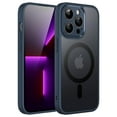 thumbnail image 1 of JETech Magnetic Case for iPhone 13 Pro 6.1-Inch, Compatible with MagSafe, Translucent Matte Back Camera Lens Full Protection Slim Shockproof Phone Cover (Navy), 1 of 6