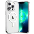thumbnail image 1 of JETech Magnetic Case for iPhone 13 Pro Max 6.7-Inch Compatible with MagSafe Wireless Charging, Shockproof Phone Bumper Cover, Anti-Scratch Clear Back (Clear), 1 of 7