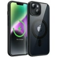 thumbnail image 1 of JETech Magnetic Case for iPhone 14 6.1-Inch Compatible with MagSafe, Shockproof Phone Bumper Cover, Solid Color Matte TPU Frame, Anti-Scratch Clear Back (Midnight), 1 of 6