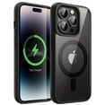 thumbnail image 1 of JETech Magnetic Case for iPhone 14 Pro 6.1-Inch Compatible with MagSafe, Shockproof Phone Bumper Cover, Solid Color Matte TPU Frame, Anti-Scratch Clear Back (Space Black), 1 of 6
