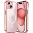 thumbnail image 1 of JETech Magnetic Case for iPhone 15 Plus 6.7-Inch Compatible with MagSafe Wireless Charging, Shockproof Phone Bumper Cover, Anti-Scratch Clear Back (Rose Gold), 1 of 6