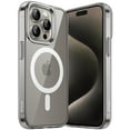 thumbnail image 1 of JETech Magnetic Case for iPhone 15 Pro 6.1-Inch Compatible with MagSafe Wireless Charging, Shockproof Phone Bumper Cover, Anti-Scratch Clear Back (Natural Titanium), 1 of 7