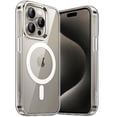 thumbnail image 1 of JETech Magnetic Case for iPhone 15 Pro Max 6.7-Inch Compatible with MagSafe Wireless Charging, Shockproof Phone Bumper Cover, Anti-Scratch Clear Back (Clear), 1 of 7