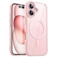 thumbnail image 1 of JETech Magnetic Case for iPhone 16 6.1-Inch Compatible with MagSafe, Shockproof Phone Bumper Cover, Solid Color Matte TPU Frame, Anti-Scratch Clear Back (Pink), 1 of 6