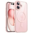 thumbnail image 1 of JETech Magnetic Case for iPhone 16 6.1-Inch Compatible with MagSafe, Shockproof Phone Bumper Cover, Solid Color Matte TPU Frame, Anti-Scratch Clear Back (Pink), 1 of 6