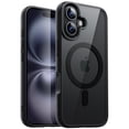 thumbnail image 1 of JETech Magnetic Case for iPhone 16 Plus 6.7-Inch Compatible with MagSafe, Shockproof Phone Bumper Cover, Solid Color Matte TPU Frame, Anti-Scratch Clear Back (Black), 1 of 6