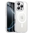 thumbnail image 1 of JETech Magnetic Case for iPhone 16 Pro 6.3-Inch Compatible with MagSafe, Shockproof Phone Bumper Cover, Solid Color Matte TPU Frame, Anti-Scratch Clear Back (White), 1 of 6