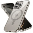 thumbnail image 1 of JETech Magnetic Case for iPhone 16 Pro Max 6.9-Inch Compatible with MagSafe, Shockproof Phone Bumper Cover, Anti-Scratch Clear Back (Natural Titanium), 1 of 6