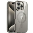thumbnail image 1 of JETech Magnetic Case for iPhone 16 Pro Max 6.9-Inch Compatible with MagSafe, Shockproof Phone Bumper Cover, Solid Color Matte TPU Frame, Anti-Scratch Clear Back (Natural Titanium), 1 of 6