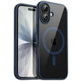 thumbnail image 1 of JETech Magnetic Case for iPhone 17 6.3-Inch Compatible with MagSafe, Shockproof Phone Bumper Cover, Solid Color Matte TPU Frame, Anti-Scratch Clear Back (Storm Blue), 1 of 5