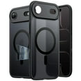thumbnail image 1 of JETech Magnetic Case for iPhone Air 6.5-Inch Compatible with MagSafe, Shockproof Slim Phone Cover with Built-in Camera Control Button, Matte Translucent Back (Black), 1 of 6
