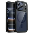 thumbnail image 1 of JETech Magnetic Case for iPhone 17 Pro 6.3-Inch Compatible with MagSafe, Shockproof Phone Bumper Cover, Solid Color Matte TPU Frame, Anti-Scratch Clear Back (Black), 1 of 5