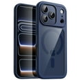 thumbnail image 1 of JETech Magnetic Case for iPhone 17 Pro 6.3-Inch Compatible with MagSafe, Shockproof Phone Bumper Cover, Solid Color Matte TPU Frame, Anti-Scratch Clear Back (Dark Blue), 1 of 5