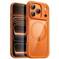 thumbnail image 1 of JETech Magnetic Case for iPhone 17 Pro 6.3-Inch Compatible with MagSafe, Shockproof Phone Bumper Cover, Solid Color Matte TPU Frame, Anti-Scratch Clear Back (Orange), 1 of 5