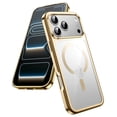 thumbnail image 1 of JETech Magnetic Case for iPhone 17 Pro 6.3-Inch, Compatible with MagSafe, Soft Electroplated TPU Frame with Hard Clear PC Back, Shockproof Phone Cover (Gold), 1 of 5