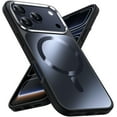 thumbnail image 1 of JETech Magnetic Case for iPhone 17 Pro Max 6.9-Inch Compatible with MagSafe, Luxury Metallic Luster Matte Back Slim Shockproof Electroplated Phone Cover (Black), 1 of 6