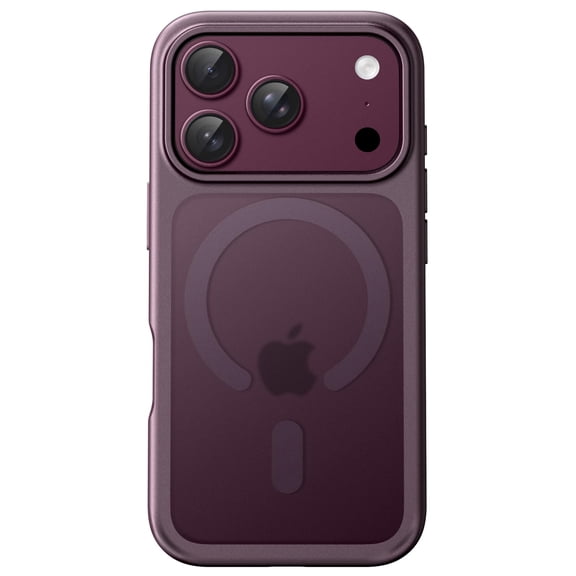 JETech Magnetic Matte Case for iPhone 18 Pro |Compatible with MagSafe (Dark Cherry)
