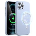 thumbnail image 1 of JETech Magnetic Silicone Case for iPhone 12 Pro Max 6.7-Inch, Compatible with MagSafe, Phone Cover with Camera Lens Full Protection (Light Blue), 1 of 6