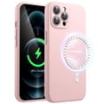 thumbnail image 1 of JETech Magnetic Silicone Case for iPhone 12 Pro Max 6.7-Inch, Compatible with MagSafe, Phone Cover with Camera Lens Full Protection (Pink), 1 of 6