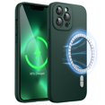 thumbnail image 1 of JETech Magnetic Silicone Case for iPhone 13 Pro 6.1-Inch, Compatible with MagSafe, Phone Cover with Camera Lens Full Protection (Midnight Green), 1 of 6