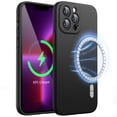 thumbnail image 1 of JETech Magnetic Silicone Case for iPhone 13 Pro Max 6.7-Inch, Compatible with MagSafe, Phone Cover with Camera Lens Full Protection (Black), 1 of 6