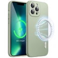 thumbnail image 1 of JETech Magnetic Silicone Case for iPhone 13 Pro Max 6.7-Inch, Compatible with MagSafe, Phone Cover with Camera Lens Full Protection (Matcha Green), 1 of 6