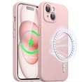 thumbnail image 1 of JETech Magnetic Silicone Case for iPhone 15 6.1-Inch, Compatible with MagSafe, Phone Cover with Camera Lens Full Protection (Pink), 1 of 6